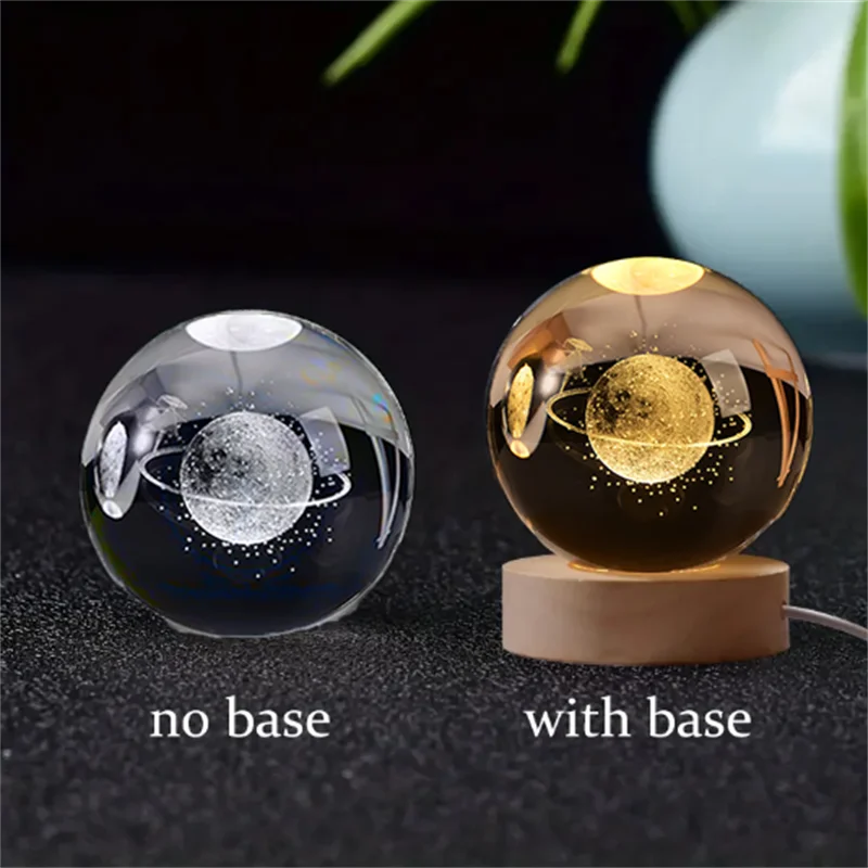 Amazing Crystal Ball Planet Night Light Laser for Home Decoration