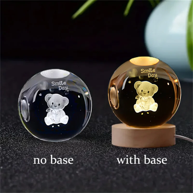 Amazing Crystal Ball Planet Night Light Laser for Home Decoration