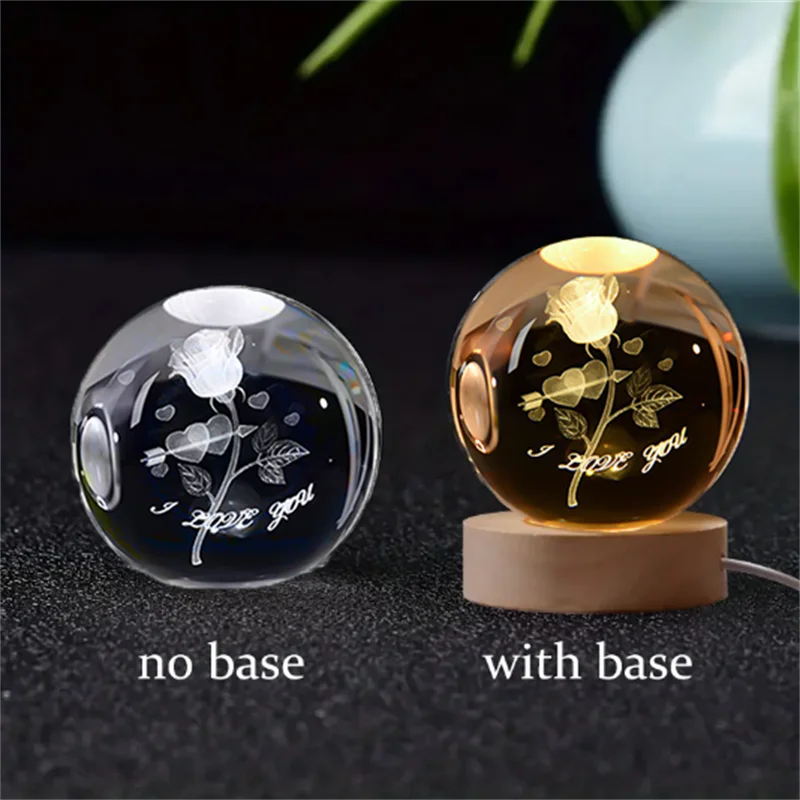 Amazing Crystal Ball Planet Night Light Laser for Home Decoration