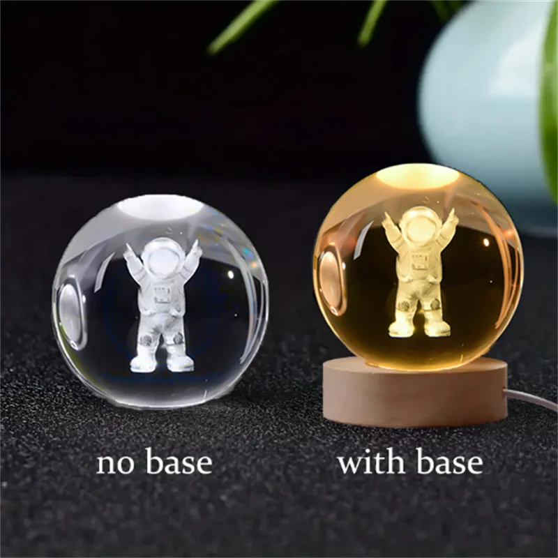 Amazing Crystal Ball Planet Night Light Laser for Home Decoration