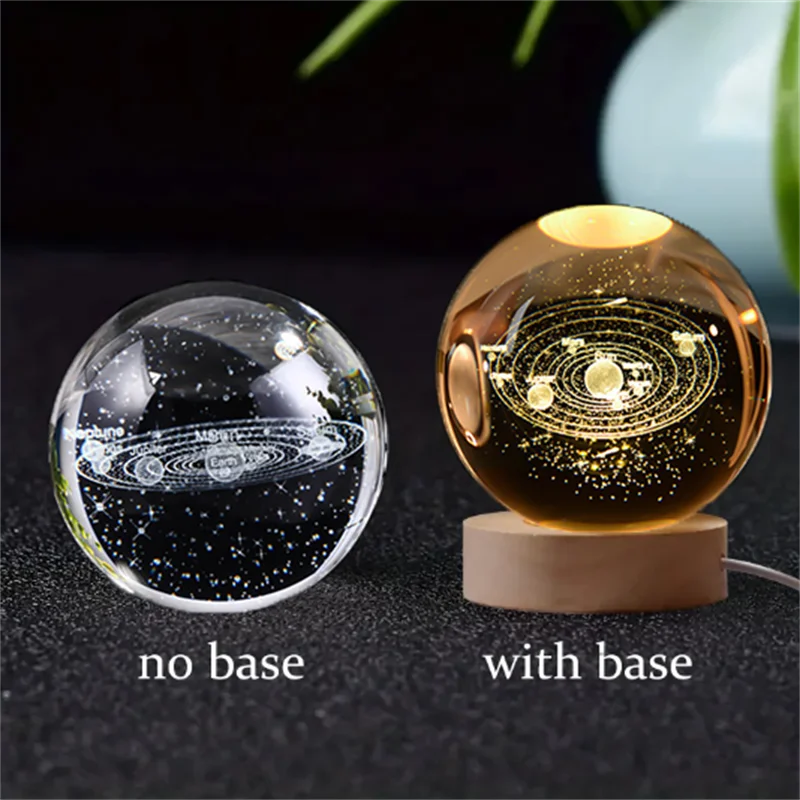 Amazing Crystal Ball Planet Night Light Laser for Home Decoration
