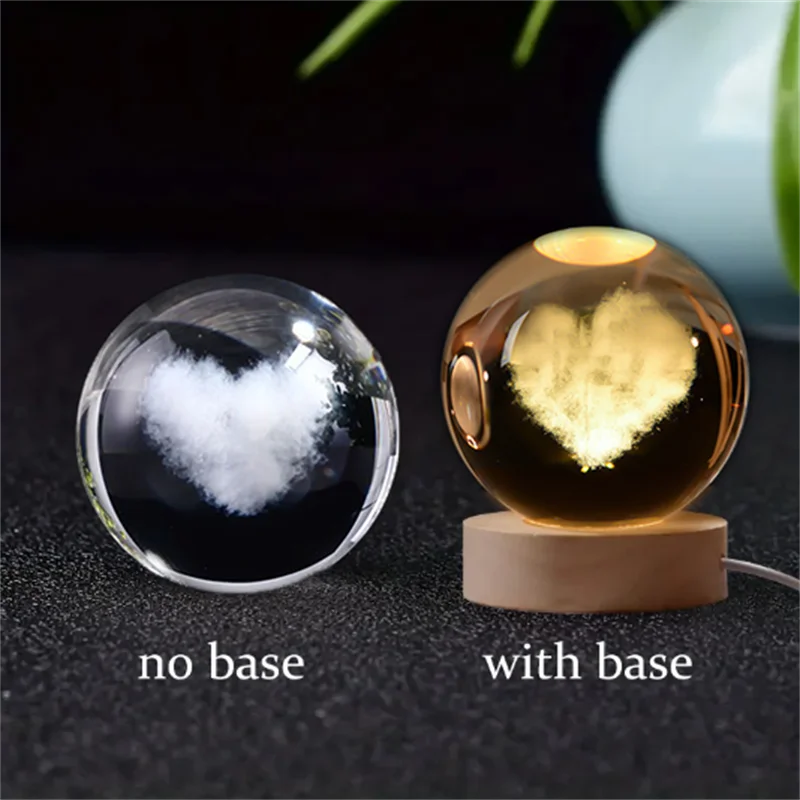 Amazing Crystal Ball Planet Night Light Laser for Home Decoration