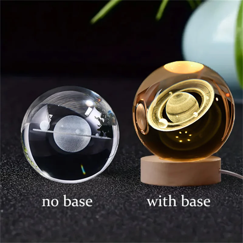 Amazing Crystal Ball Planet Night Light Laser for Home Decoration