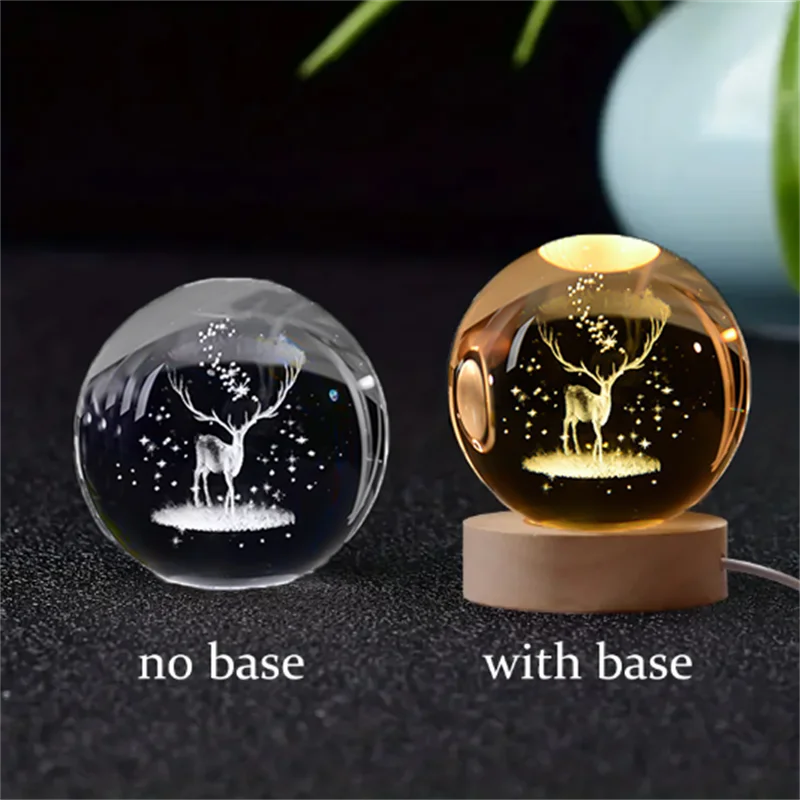 Amazing Crystal Ball Planet Night Light Laser for Home Decoration