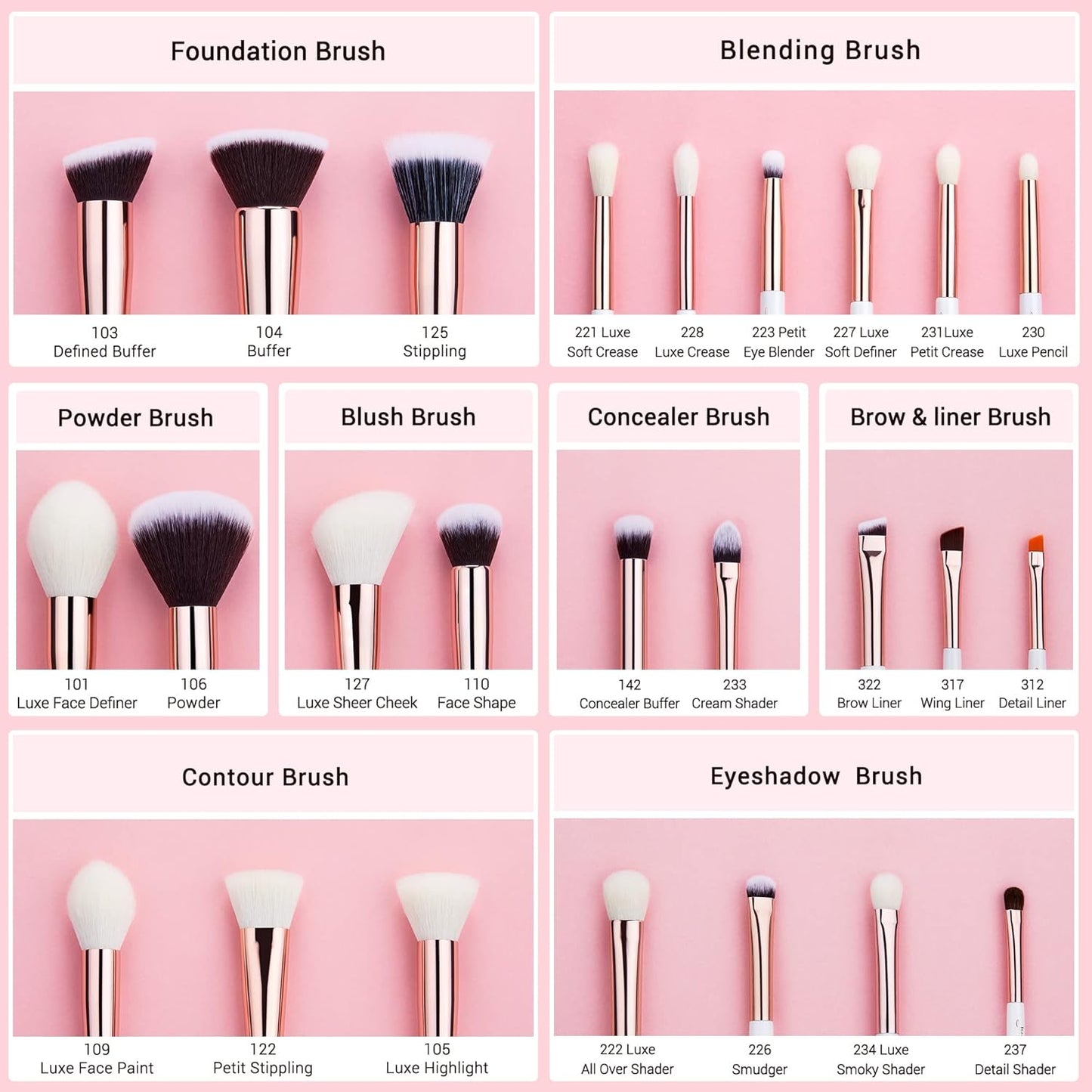 Professional Makeup Brush Set Beauty