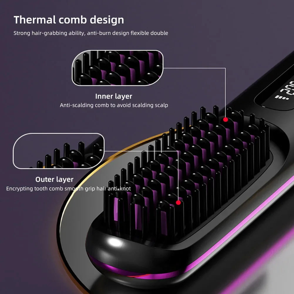 SleekWave™ Wireless Hair Straightener ✨💇‍♀️