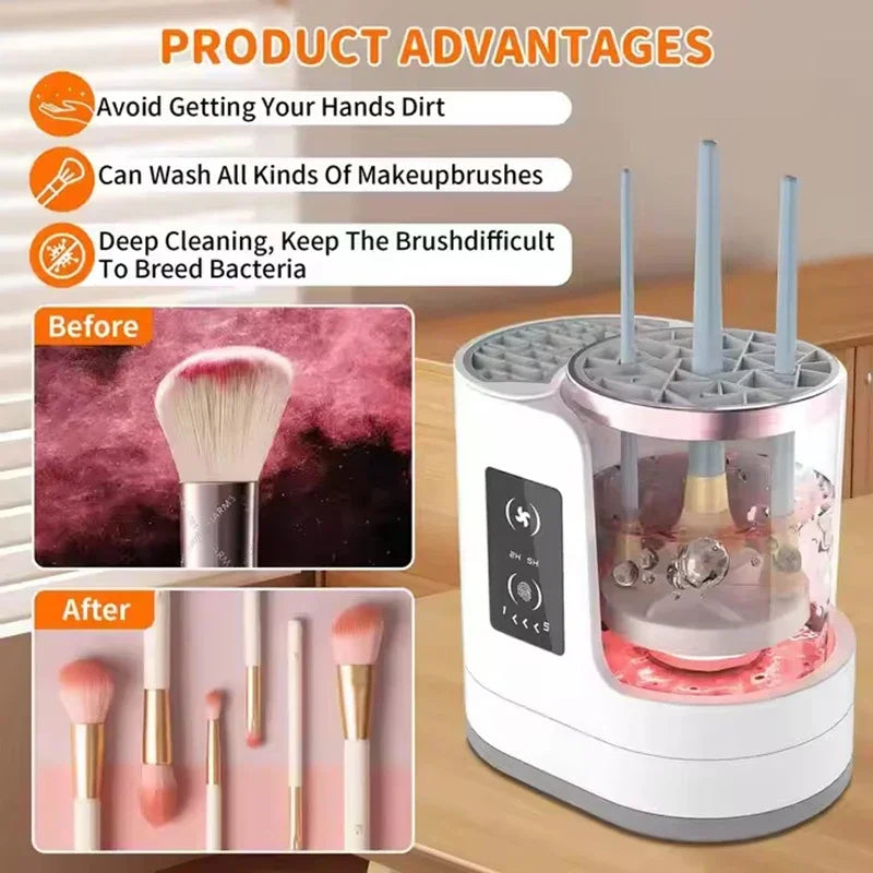 GlamSpin™ 3-in-1 Brush Cleaner 💄✨