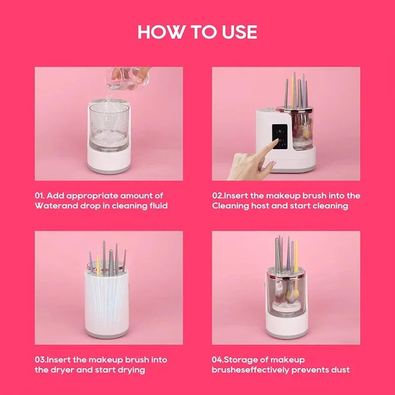 GlamSpin™ 3-in-1 Brush Cleaner 💄✨